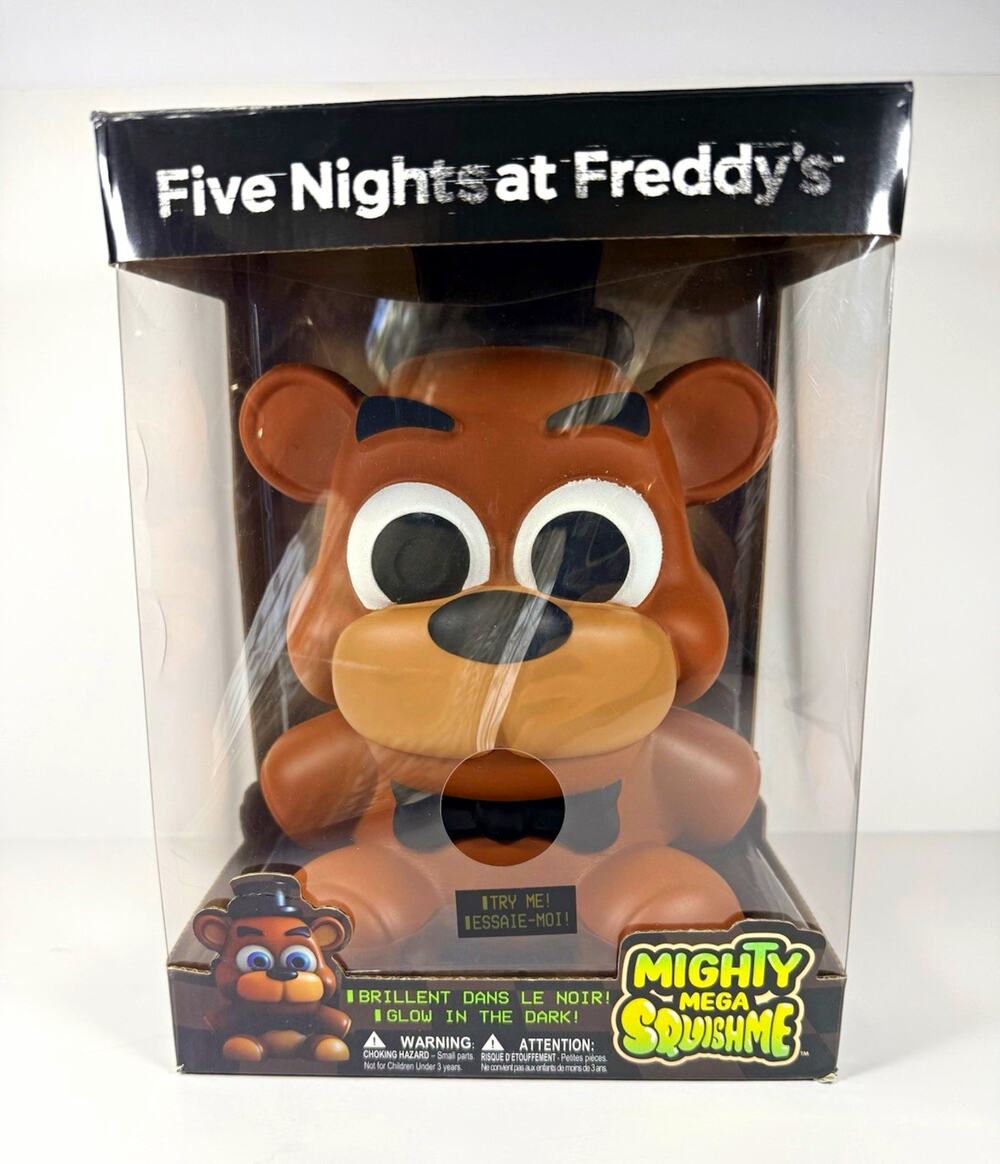 Just Toys Intl Mighty Mega SquishMe Freddy Fazbear FNAF Glow in the Dark